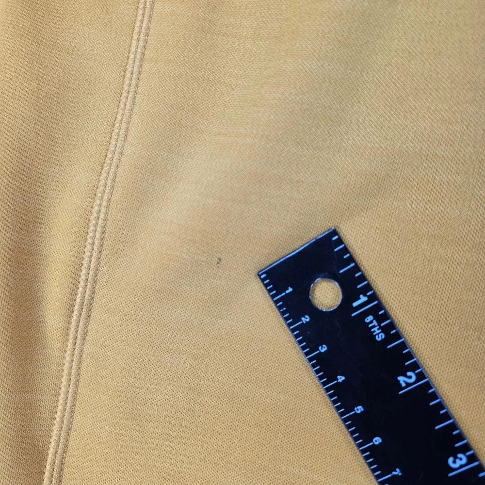 Stio Mens Fleece Gannett Peak Half Zip Pullover Jacket Yellow Medium Outdoor